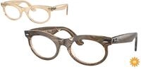 Ray - Ban Unisex Ray - Ban RX2242V WAYFARER OVAL 8294 Optische Fassungen Acetat Braun