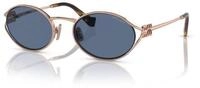 Miu Miu Damen Miu Miu MU 52YS ZVF1V1 Sonnenbrillen Metall Rosa Blau Rund Normal