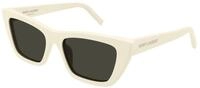 SAINT LAURENT Damen SAINT LAURENT SL 276 MICA 056 Sonnenbrillen Acetat Elfenbein Grau