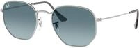Ray - Ban Unisex Ray - Ban RB3548N HEXAGONAL 003/3M Sonnenbrillen Stahl Silber 