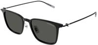 Montblanc Herren Montblanc MB0354S 001 Sonnenbrillen Injiziert Schwarz Grau