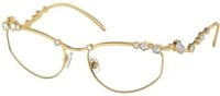 Swarovski Damen Swarovski SK1015 4004 Optische Fassungen Metall Gold Geometrisch