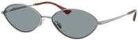 Ray - Ban Unisex Ray - Ban RB3757 KAI 004/2V Sonnenbrillen Metall Grau Blau Rund