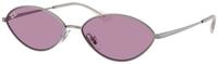 Ray - Ban Unisex Ray - Ban RB3757 KAI 004/69 Sonnenbrillen Metall Grau Violett Rund