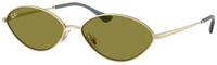 Ray - Ban Unisex Ray - Ban RB3757 KAI 9213/2 Sonnenbrillen Metall Gold Gr&uuml;n Rund