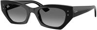 Ray - Ban Unisex Ray - Ban RB4430 ZENA 667711 Sonnenbrillen Injiziert Schwarz Grau
