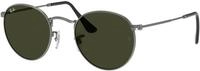 Ray - Ban Unisex Ray - Ban RB3447 ROUND METAL 029 Sonnenbrillen Metall Grau G15 Rund