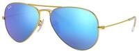 Ray - Ban Unisex Ray - Ban RB3025 AVIATOR 112/17 Sonnenbrillen Metall Gold Blau Pilot