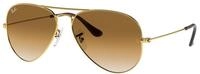 Ray - Ban Unisex Ray - Ban RB3025 AVIATOR 001/51 Sonnenbrillen Metall Gold Braun