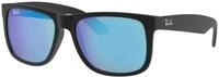 Ray - Ban Herren Ray - Ban RB4165 JUSTIN 622/55 Sonnenbrillen Injiziert Schwarz Blau