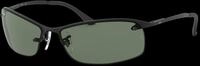 Ray - Ban Herren Ray - Ban RB3183 RB3183 006/71 Sonnenbrillen Metall Schwarz Gr&uuml;n