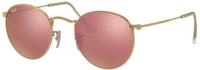 Ray - Ban Herren Ray - Ban RB3447 ROUND METAL 112/Z2 Sonnenbrillen Metall Gold Braun