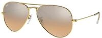 Ray - Ban Unisex Ray - Ban RB3025 AVIATOR 001/3E Sonnenbrillen Metall Gold Rosa...