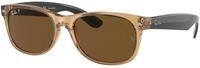Ray - Ban Unisex Ray - Ban RB2132 NEW WAYFARER 945/57 Sonnenbrillen Nylon Gelb Braun