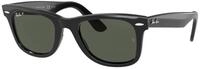Ray - Ban Unisex Ray - Ban RB2140 WAYFARER 901/58 Sonnenbrillen Acetat Schwarz Gr&uuml;n