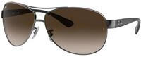 Ray - Ban Herren Ray - Ban RB3386 RB3386 004/13 Sonnenbrillen Metall Grau Braun Pilot