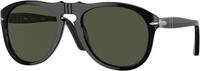 Persol Herren Persol PO0649 95/31 Sonnenbrillen Acetat Schwarz Gr&uuml;n Pilot Normal