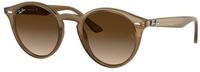 Ray - Ban Unisex Ray - Ban RB2180 616613 Sonnenbrillen Injiziert Braun Braun Rund