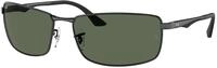Ray - Ban Herren Ray - Ban RB3498 N/A 002/71 Sonnenbrillen Metall Schwarz Gr&uuml;n