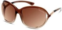 TOM FORD Damen TOM FORD FT0008 JENNIFER 38F Sonnenbrillen Injiziert Bronze Braun