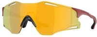 Oakley Unisex Oakley OO9512D CYBR ZERO 951203 Sonnenbrillen O_matter Rot Gold