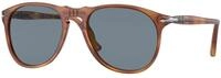 Persol Herren Persol PO9649S 96/56 Sonnenbrillen Acetat Braun Blau Pilot Normal