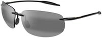 Maui Jim Unisex Maui Jim MJ0422S 001 Sonnenbrillen Injiziert Schwarz Grau Quadratisch