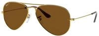 Ray - Ban Unisex Ray - Ban RB3025 AVIATOR 001/57 Sonnenbrillen Metall Gold Braun