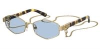Marc Jacobs Damen Marc Jacobs MARC 496/S 013/KU Sonnenbrillen Metall Gold Hellblau