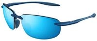 Maui Jim Unisex Maui Jim MJ0676S 003 Sonnenbrillen Injiziert Blau Blau Quadratisch