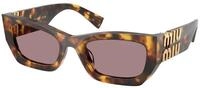 Miu Miu Damen Miu Miu MU 09WS 14L20I Sonnenbrillen Acetat Schildkr&ouml;te Braun