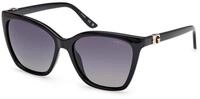 Guess Damen Guess GU00191 01D Sonnenbrillen Injiziert Schwarz Rauch Quadratisch