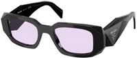 Prada Damen Prada PR 17WS 16K40J Sonnenbrillen Acetat Schwarz Violett Quadratisch