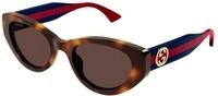 Gucci Damen Gucci GG1862S 002 Sonnenbrillen Acetat Havanna Braun Cat Eye