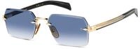 DAVID BECKHAM Herren DAVID BECKHAM DB 7109/S RHL/08 Sonnenbrillen Metall Gold /