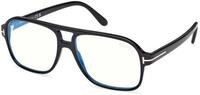 TOM FORD Herren TOM FORD FT6058-B 001 Optische Fassungen Acetat Schwarz Quadratisch