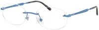 Ray - Ban Unisex Ray - Ban RX3767V 3208 Optische Fassungen Metall Blau Transparent