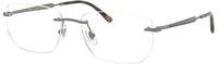 Ray - Ban Unisex Ray - Ban RX3768V 3201 Optische Fassungen Metall Grau Transparent