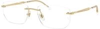 Ray - Ban Unisex Ray - Ban RX3768V 2500 Optische Fassungen Metall Gold Transparent