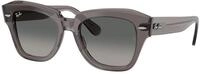 Ray - Ban Unisex Ray - Ban RB2186 STATE STREET 136971 Sonnenbrillen Acetat Grau Grau