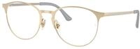 Ray - Ban Unisex Ray - Ban RX6375 2993 Optische Fassungen Metall Gold Transparent