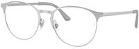 Ray - Ban Unisex Ray - Ban RX6375 2501 Optische Fassungen Metall Silber Transparent