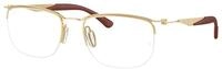 Ray - Ban Unisex Ray - Ban RX7552 3211 Optische Fassungen Metall Gold Transparent