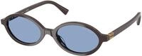 Miu Miu Damen Miu Miu MU 04ZS 22C60O Sonnenbrillen Acetat Braun Blau Rund Normal