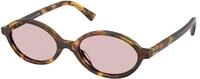 Miu Miu Damen Miu Miu MU 04ZS 14L4I0 Sonnenbrillen Acetat Schildkr&ouml;te Rosa Rund