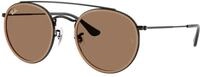 Ray - Ban Unisex Ray - Ban RB3647N 927973 Sonnenbrillen Metall Schwarz Braun Rund