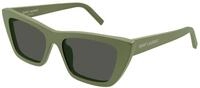 SAINT LAURENT Damen SAINT LAURENT SL 276 MICA 057 Sonnenbrillen Acetat Gr&uuml;n Grau Cat