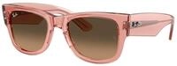 Ray - Ban Unisex Ray - Ban RB0840S MEGA WAYFARER 684843 Sonnenbrillen Acetat Rosa 