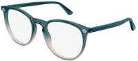 Gucci Damen Gucci GG0027O 023 Optische Fassungen Acetat Grau Transparent Rund