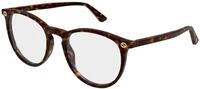 Gucci Damen Gucci GG0027O 016 Optische Fassungen Acetat Havanna Transparent Rund